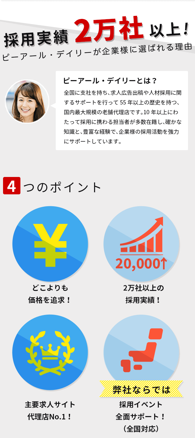 採用実績2万社以上！