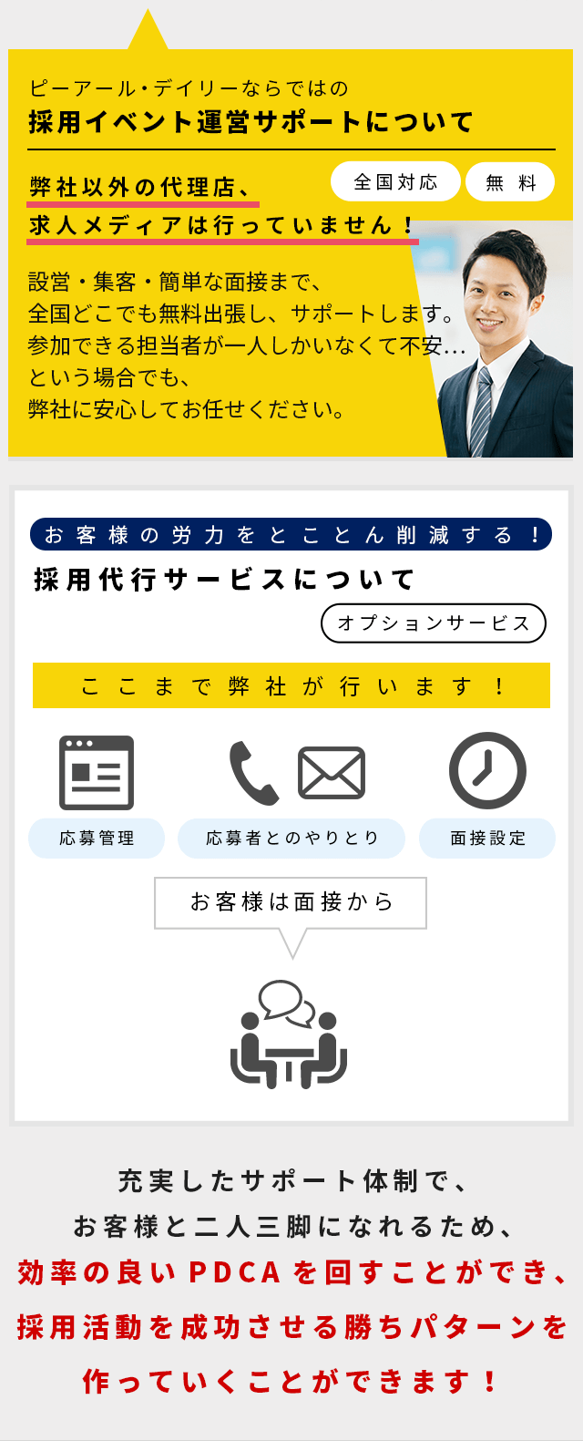 ピーアール・デイリーならではの採用イベント運営サポートについて